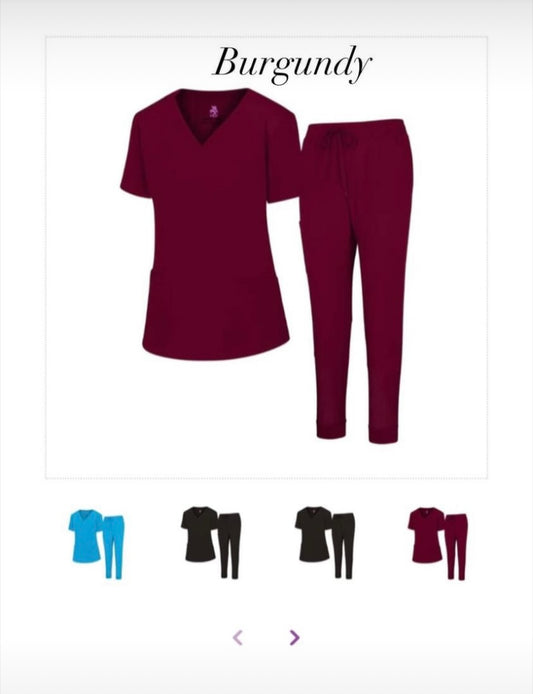 "Maroon" Jogger Set